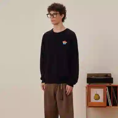 bosieagender Little Flower Crewneck Knit Sweater