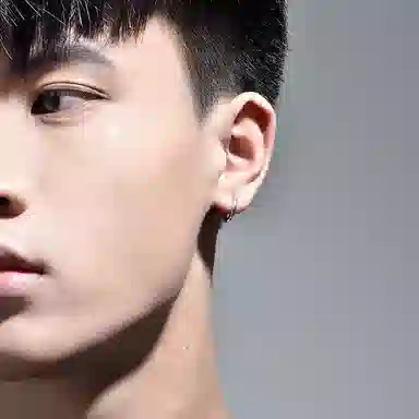 MYSH Minimalist 925 Silver Earrings Men