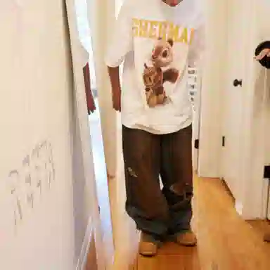 Drew House FW22 3d Sherman Ss Tee White T