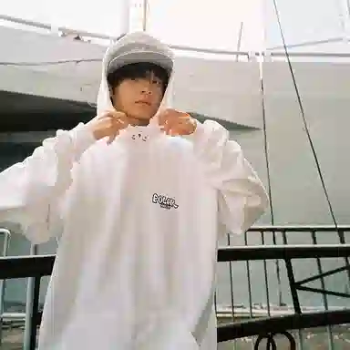 Polar Skate Co Mt. Fuji Hoodie White