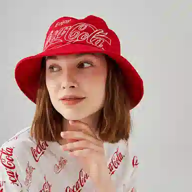 Coca-Cola Logo Bucket Hat