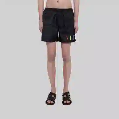 Valentino SS21 VLTN Printed Swim Shorts Black