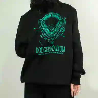 New Era MLB Los Angeles Dodgers Black Sweatshirt