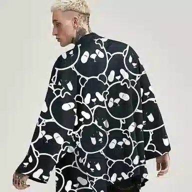 Kimura Sansha Panda Robe Black