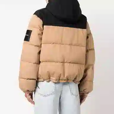 Alexander Wang FW22 Logo Patch Hoodie Jacket Brown