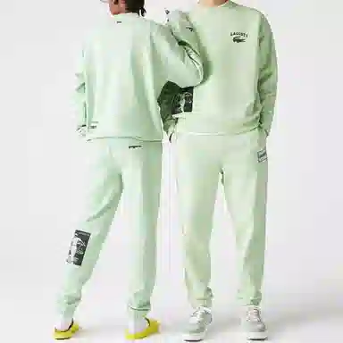 Lacoste SS22 Logo Crewneck Sweatshirt Light Green