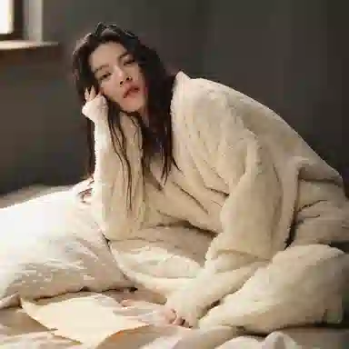 同语 新款睡衣女秋冬款珊瑚绒加绒家居服春秋季女法兰绒套装秋冬珊瑚绒 可外穿加厚睡衣 学生宿舍 家居套装 女士