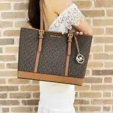 MICHAEL KORS MK Jet Set Travel Logo Tote