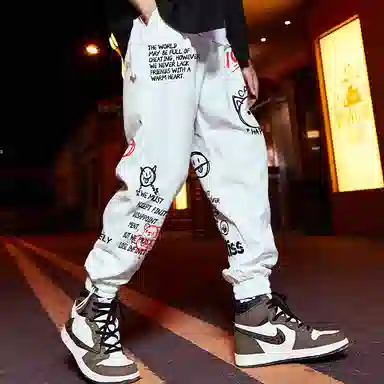 木村三社 束脚九分休闲裤 男女同款