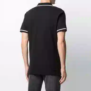 Calvin Klein Logo Embroidered Polo Shirt Black
