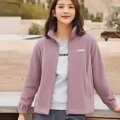 探路者 纯色拉链连帽三合一冲锋衣 女款