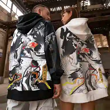 Kimura Sansha x Red Lotus Dream White Crane Hoodie