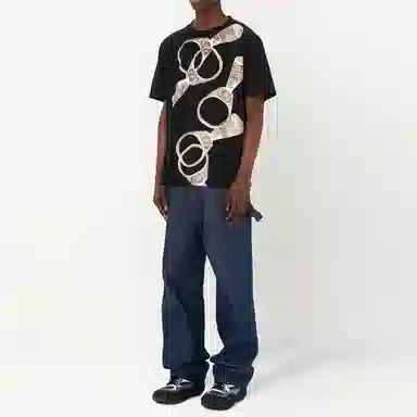 JW Anderson Logo Print T-Shirt Black