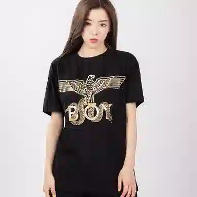 Boy London Black Gold Wing Print T-Shirt
