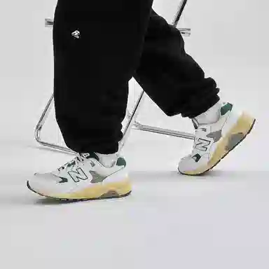 New Balance 580 White Green Yellow