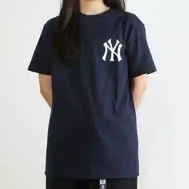 New Era MLB Yankees Skull Print Tee Navy