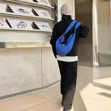 美洋 纯色高腰束脚长裤 女款