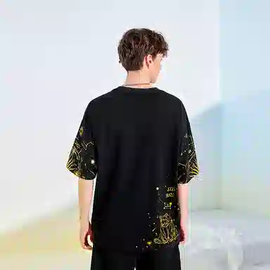 LAMLICKA Little Devil Print T-Shirt Black