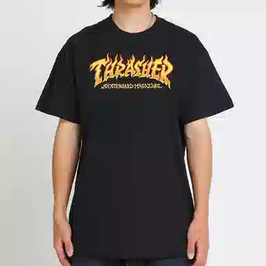 Thrasher Fire Logo S/S