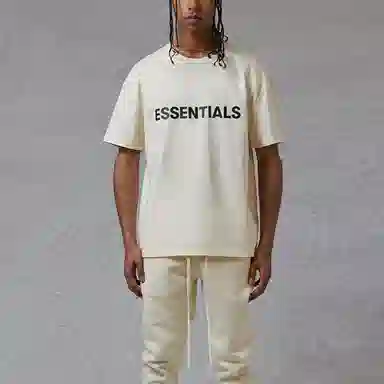 Fear of God Essentials SS20 Graphic Logo Cream T