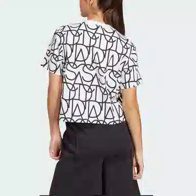 adidas ALLOVER GRAPHIC BOYFRIEND TEE LogoT