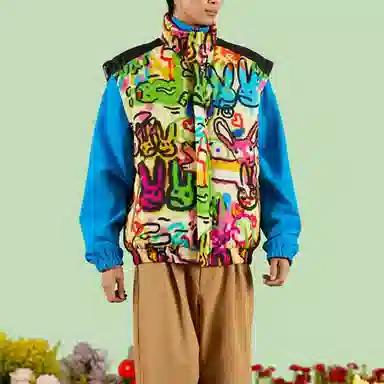 GUCCI SS23 Rabbit Graffiti Vest