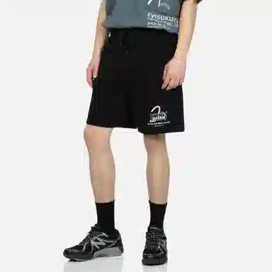 EVISU Seagull Logo Print Shorts