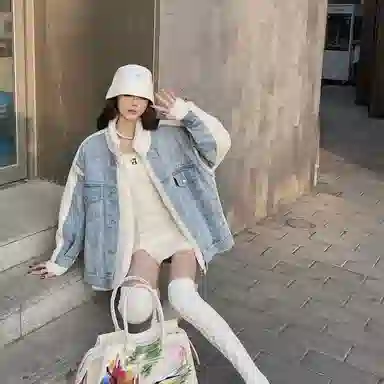 13 DEMARZO Denim Patchwork Jacket