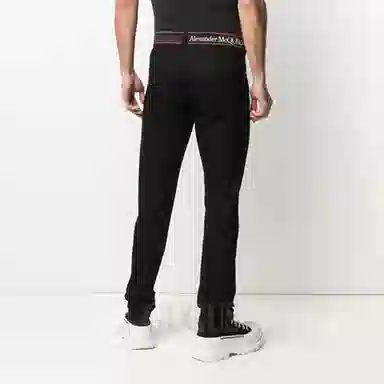 Alexander McQueen Logo Slim Jeans Black
