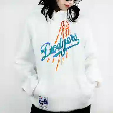 New Era MLB Los Angeles Dodgers Hoodie White