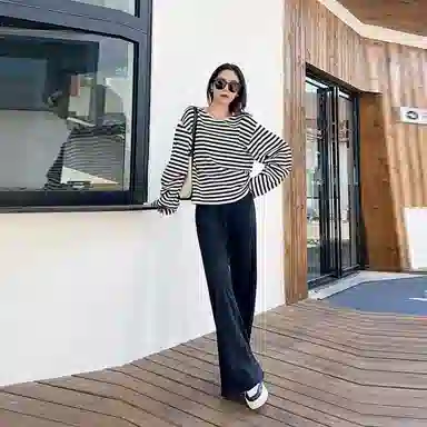 美洋 超轻直筒阔腿休闲裤 女款