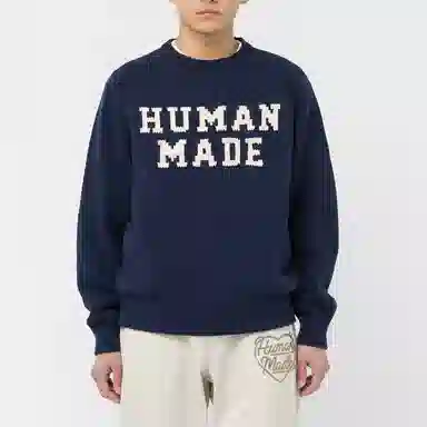 HUMAN MADE SS23 Bear Raglan Knit Sweater