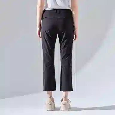 探路者 纯色户外透气弹力直筒九分休闲裤 女款