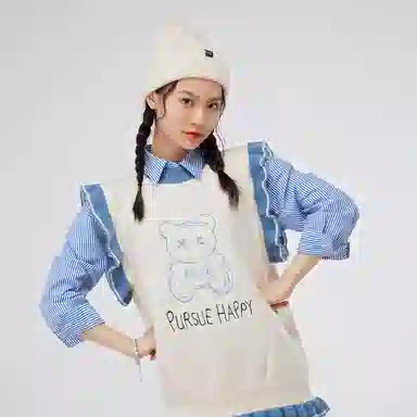 白卷 经典小黑标 腈纶 绒线帽 男女同款情侣款