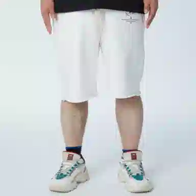 xVESSEL Straight Fit Shorts White