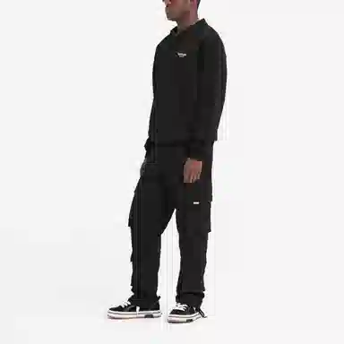 REPRESENT Long Sleeve Crewneck Sweatshirt Black