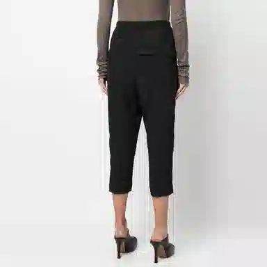 Rick Owens SS23 Drawstring High Waist Pants Black