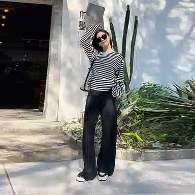 美洋 超轻直筒阔腿休闲裤 女款