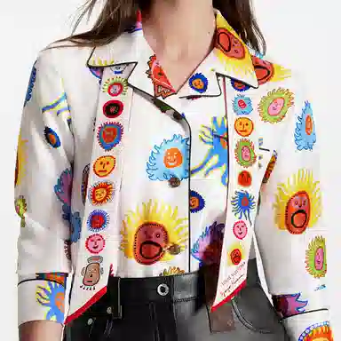 Louis Vuitton x Yayoi Kusama Faces Scarf