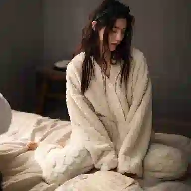 同语 新款睡衣女秋冬款珊瑚绒加绒家居服春秋季女法兰绒套装秋冬珊瑚绒 可外穿加厚睡衣 学生宿舍 家居套装 女士