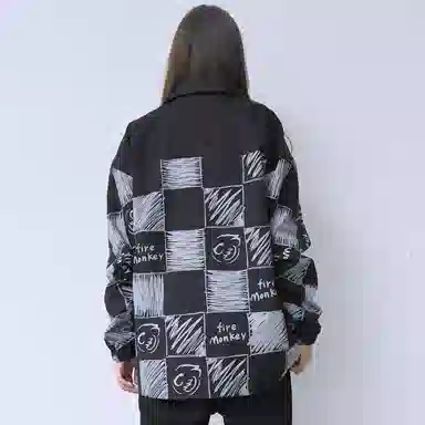 FireMonkey Checkered Print Jacket
