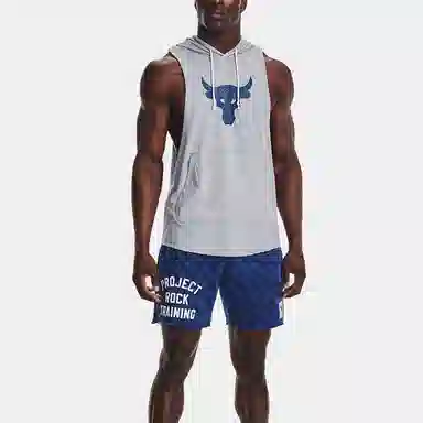 Under Armour Logo Print Sleeveless Hoodie