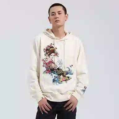 oniarai FW21 Hooded Sweatshirt Embroidered