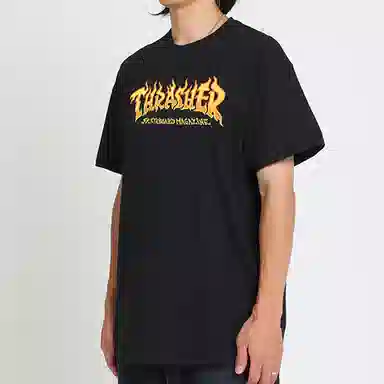 Thrasher Fire Logo S/S