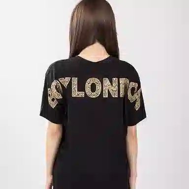 Boy London Black Gold Wing Print T-Shirt