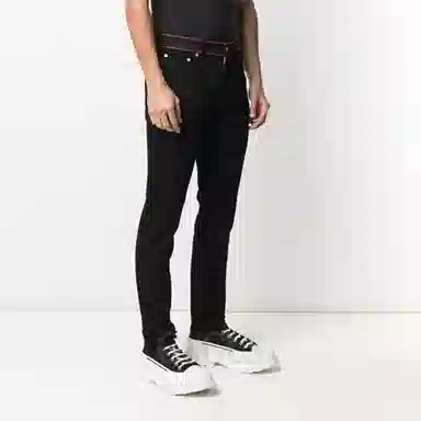 Alexander McQueen Logo Slim Jeans Black