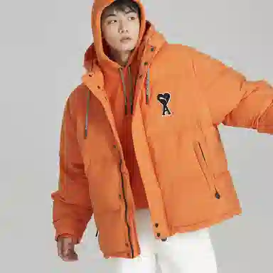 PUMA x AMI Orange Hoodie