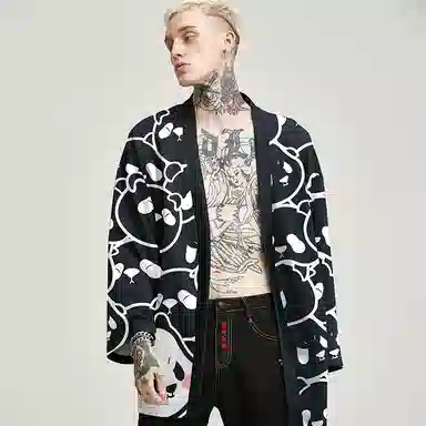 Kimura Sansha Panda Robe Black