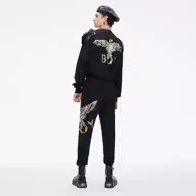 Boy London FW21 Mechanical Eagle Logo Embroidered Sweatshirt