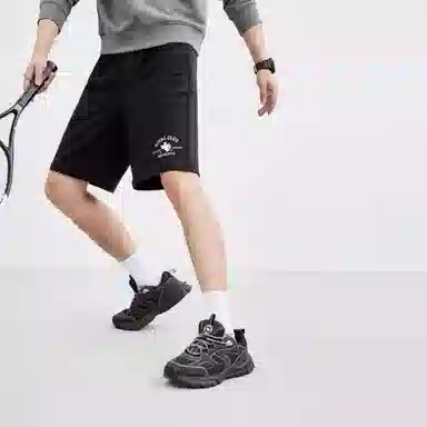 SEPTWOLVES Logo Print Shorts Black